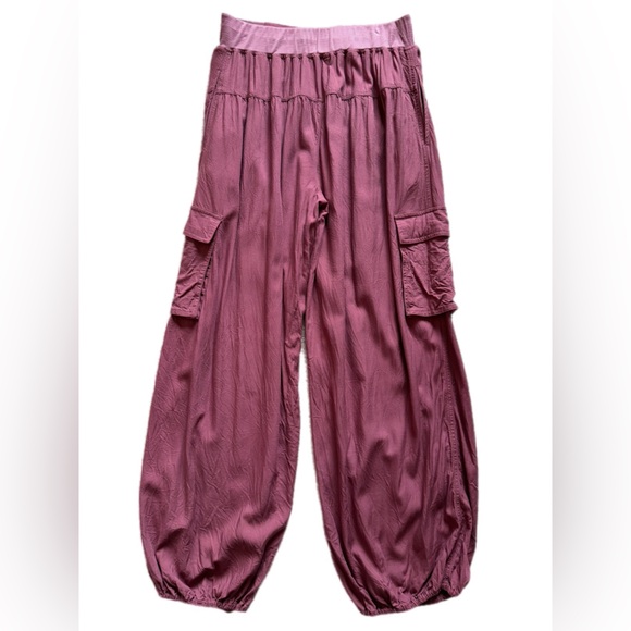 Free People FP Movement Final Stretch Pants S Cargo Joggers Clove Cinnamon - Picture 7 of 16